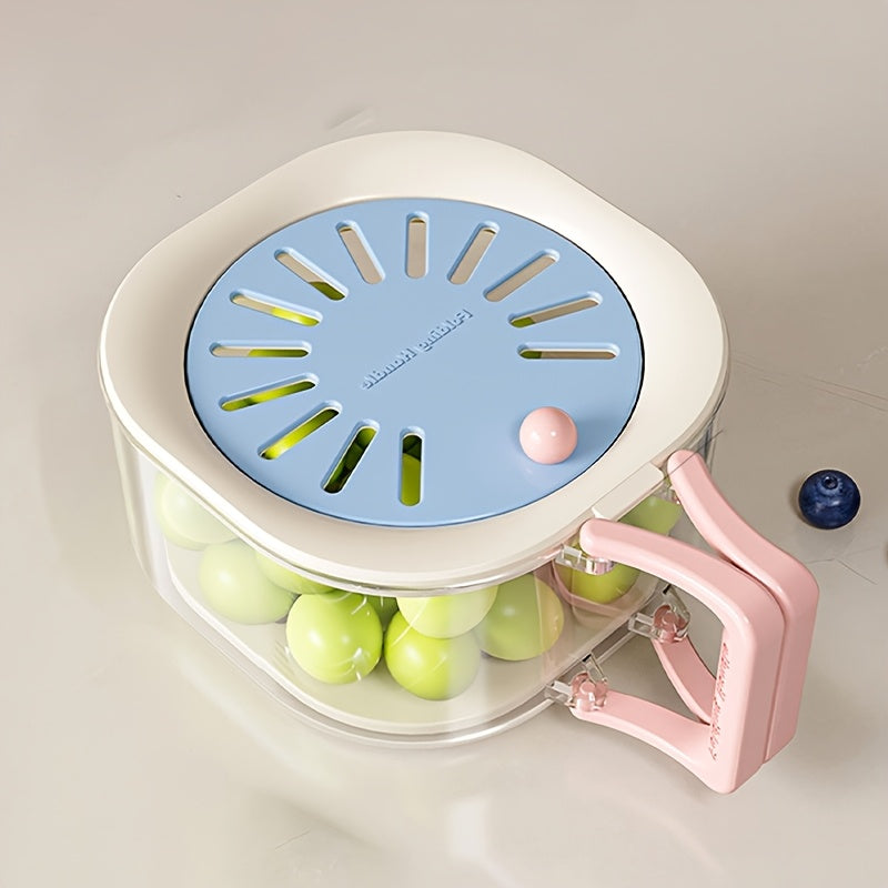 Égouttoir 2-en-1 Rotatif à Deux Niveaux pour Évier & Fruits | Égouttage Intelligente avec Poignée | Valuna