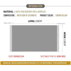 Fluffy Chenille | Couverture Avec Franges Pour Décoration De Canapé | Valuna