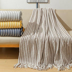 Fluffy Chenille | Couverture Avec Franges Pour Décoration De Canapé | Valuna