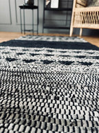 Tapis en Cuir | Motif Noir - 70x140cm | Valuna