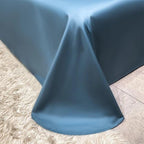 Ensemble De Housses De Couette Bleu À Motifs Blancs En Coton Égyptien - Valuna