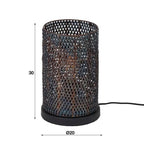 Lampe de Table Rocks en Métal Noir | Charme Industriel Audacieux pour Intérieurs Contemporains | Valuna