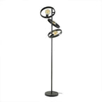 Lampadaire Industriel Otan 3‑Lumières en Métal | Luminaire Charbon Noir pour Intérieurs Audacieux | valuna