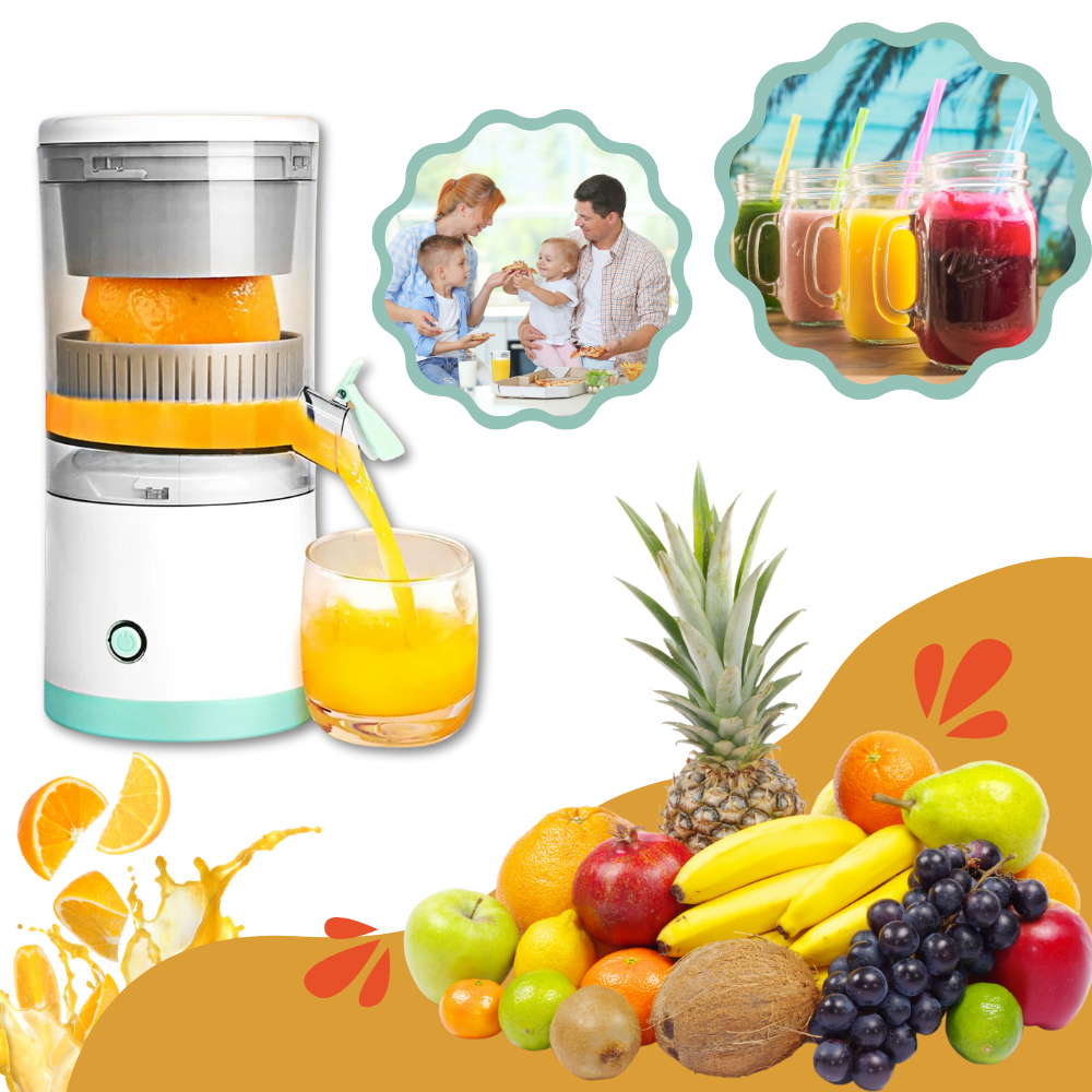 Presse à Jus Sans Fil | Extracteur USB Rechargeable pour Fruits & Agrumes | Valuna
