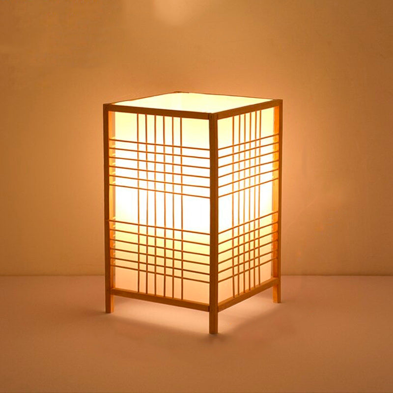JapSquare | Lampe De Chevet Carrée Japonaise – Ambiance Zen & Éclairage Doux | Valuna