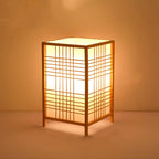 JapSquare | Lampe De Chevet Carrée Japonaise – Ambiance Zen & Éclairage Doux | Valuna