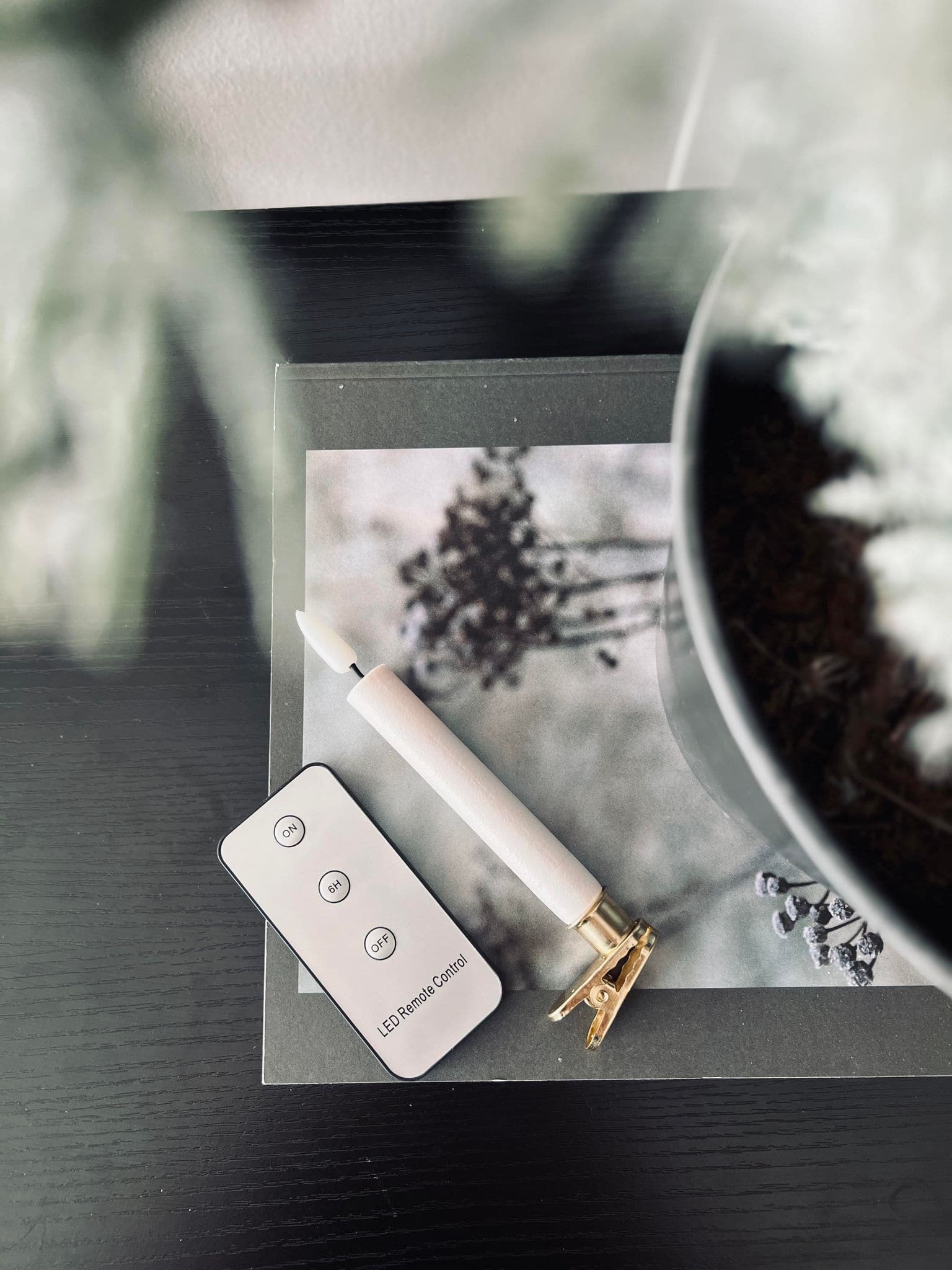 Bougies LED de Noël 10 Pcs | Support en Laiton et Télécommande | Valuna