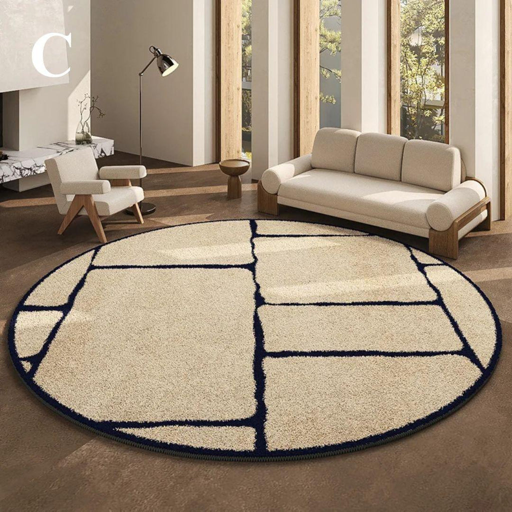 Paris Luxe | Tapis Rond De Style Français Élégant Et Raffiné | Valuna