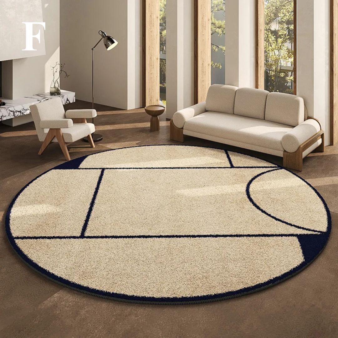 Paris Luxe | Tapis Rond De Style Français Élégant Et Raffiné | Valuna