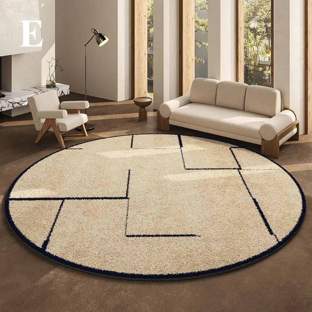 Paris Luxe | Tapis Rond De Style Français Élégant Et Raffiné | Valuna