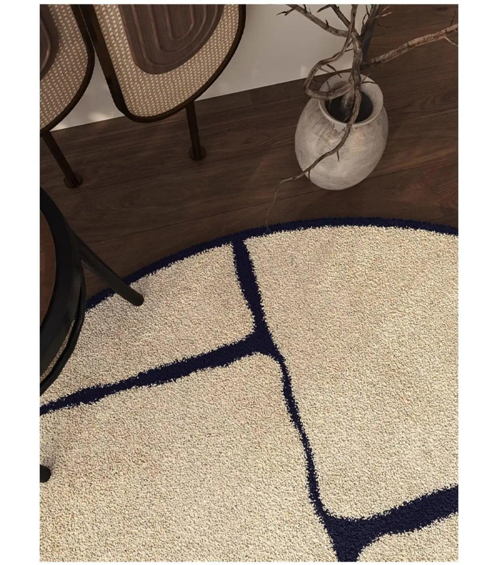 Paris Luxe | Tapis Rond De Style Français Élégant Et Raffiné | Valuna