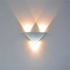 Lumière – Applique Murale Triangulaire Moderne Led | Éclairage Contemporain Pour La Maison | Valuna