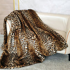 Leopard Luxe | Couverture En Fausse Fourrure Fine Élégante | Valuna