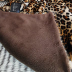 Leopard Luxe | Couverture En Fausse Fourrure Fine Élégante | Valuna