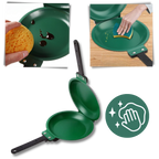 Poêle Réversible Anti‑adhésive | Cuisinez d’un Côté Comme de l’Autre | Valuna