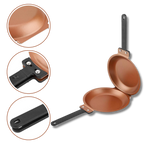 Poêle Réversible Anti‑adhésive | Cuisinez d’un Côté Comme de l’Autre | Valuna