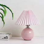 Plissé Glow | Lampe De Table Avec Abat-Jour De Luxe Plissé | Valuna