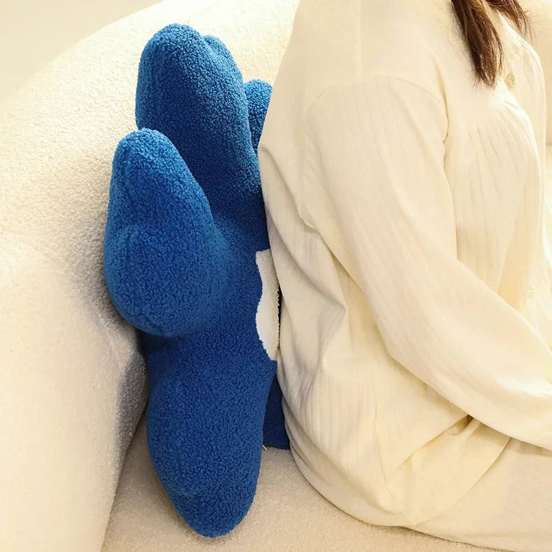 FluffyBloom | Coussin Fleur Abstraite en Peluche – Déco Douce & Unique | Valuna