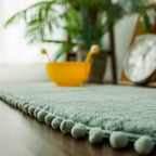 PomPomOval | Tapis Ovale Antidérapant – Style Ludique & Confortable | Valuna