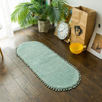 PomPomOval | Tapis Ovale Antidérapant – Style Ludique & Confortable | Valuna