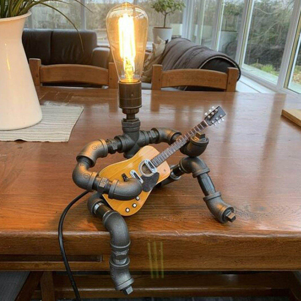 GuitaristGlow | Lampe De Table Rétro Garduru – Ambiance Chaleureuse Et Design Musique | Valuna