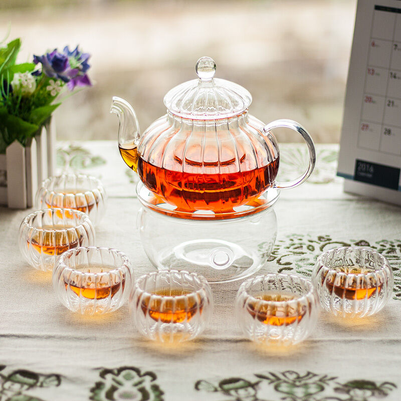 CrystalTea | Ensemble De Théières En Verre Cristallin Pour Une Expérience De Thé Élégante | Valuna
