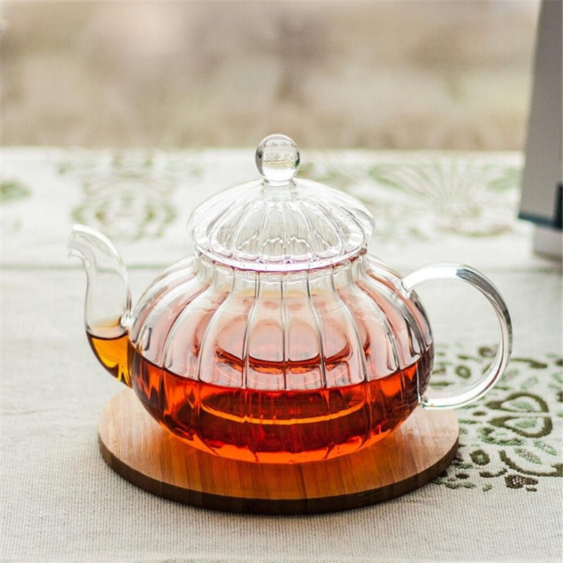CrystalTea | Ensemble De Théières En Verre Cristallin Pour Une Expérience De Thé Élégante | Valuna