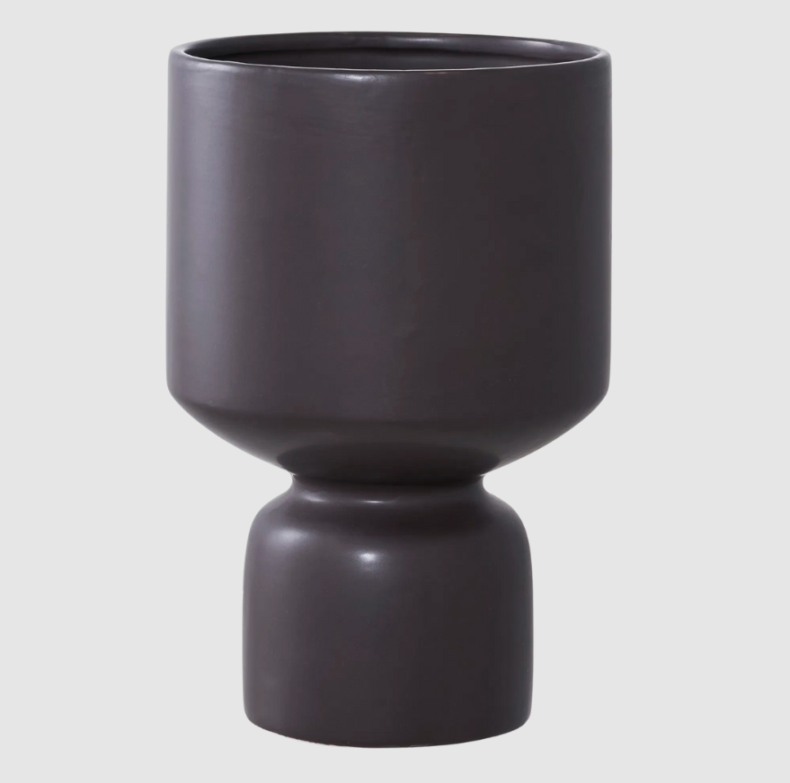 Élégance Obsidienne | Vase en Verre Noir avec Minimalisme Élégant | Valuna
