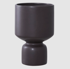 Élégance Obsidienne | Vase en Verre Noir avec Minimalisme Élégant | Valuna