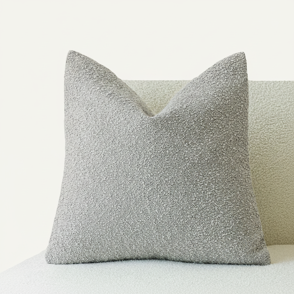 Tulum Bouclé | Housse De Coussin Décorative Élégante | Valuna