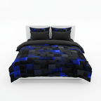 Raster Néon | Ensemble De Housse De Couette 3D Moderne Et Léger | Valuna