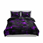 Raster Néon | Ensemble De Housse De Couette 3D Moderne Et Léger | Valuna