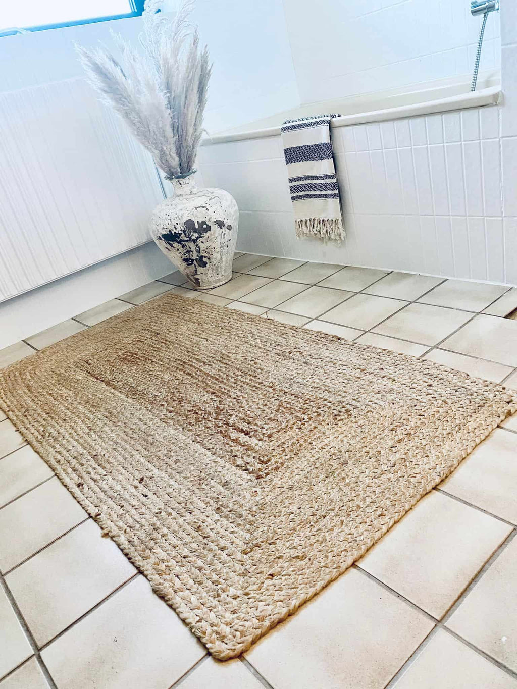Jute Naturel | Tapis Tressé Authentique Pour Intérieur Chaleureux | Valuna