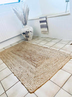 Jute Naturel | Tapis Tressé Authentique Pour Intérieur Chaleureux | Valuna