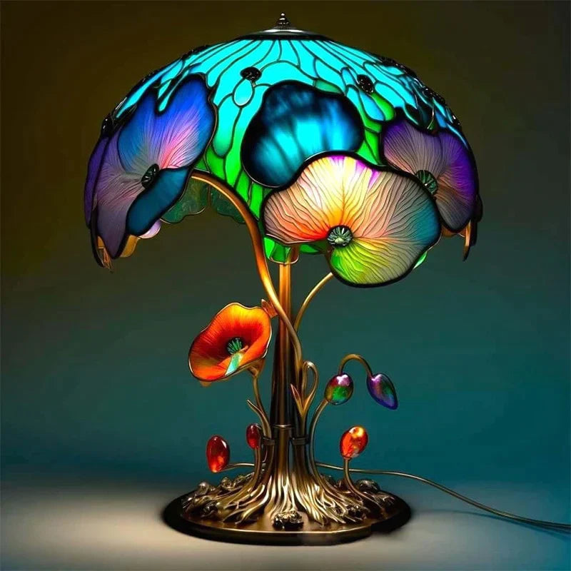 FantasyLamp | Magnifique Et Apaisante Lampe En Vitrail | Valuna