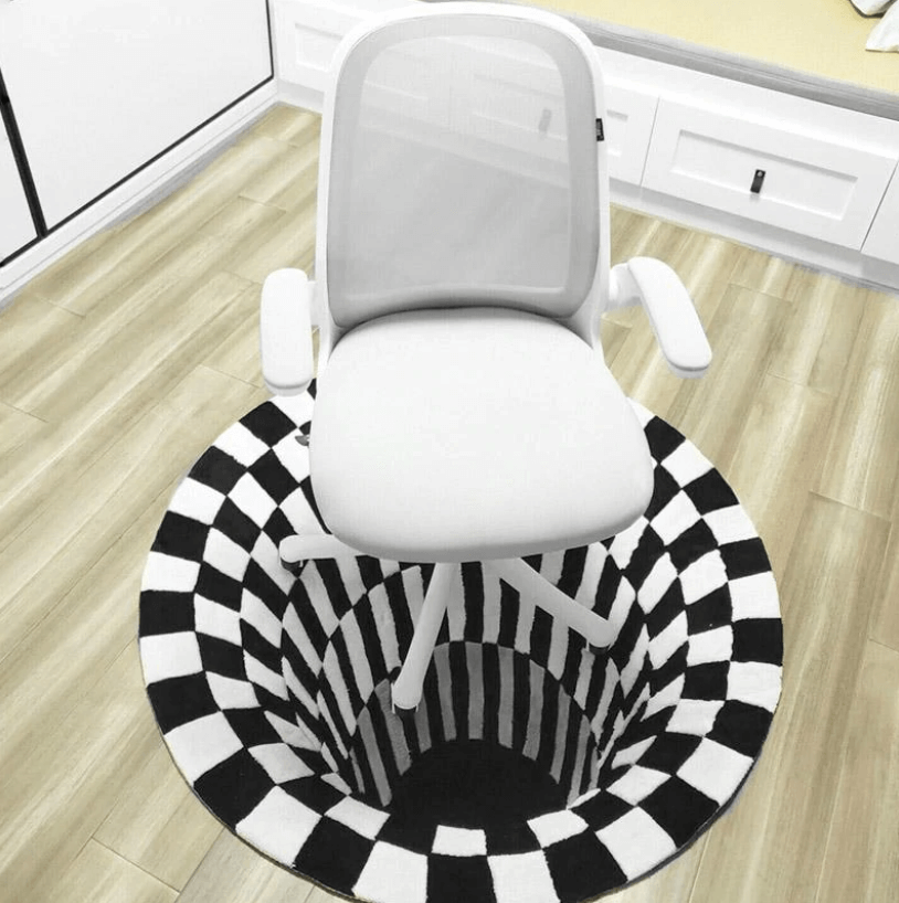 Illusion3D | Tapis 3D Décoratif – Effets Visuels Immersifs & Confort | Valuna