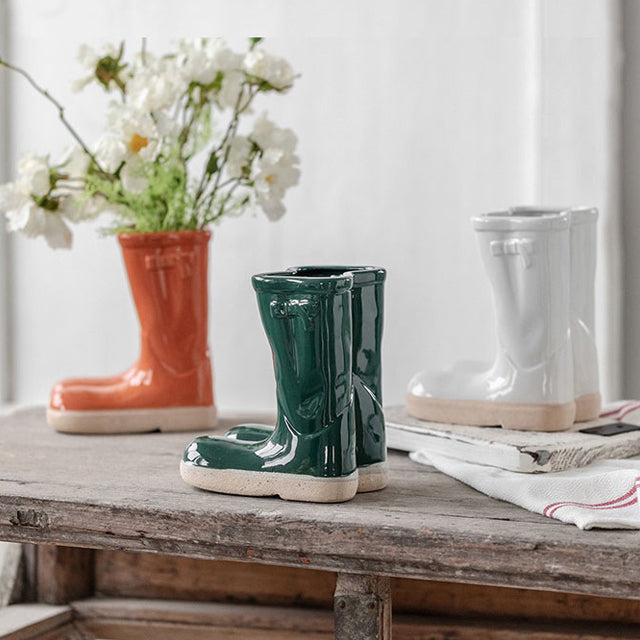 Bootique | Vase En Céramique Inspiré Des Bottes En Caoutchouc | Valuna